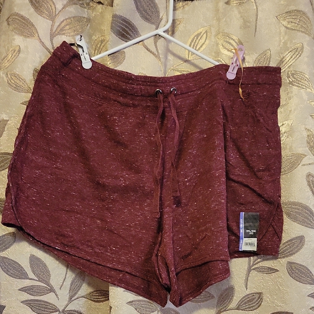 Athletic Works Women's Burgundy Athletic Shorts